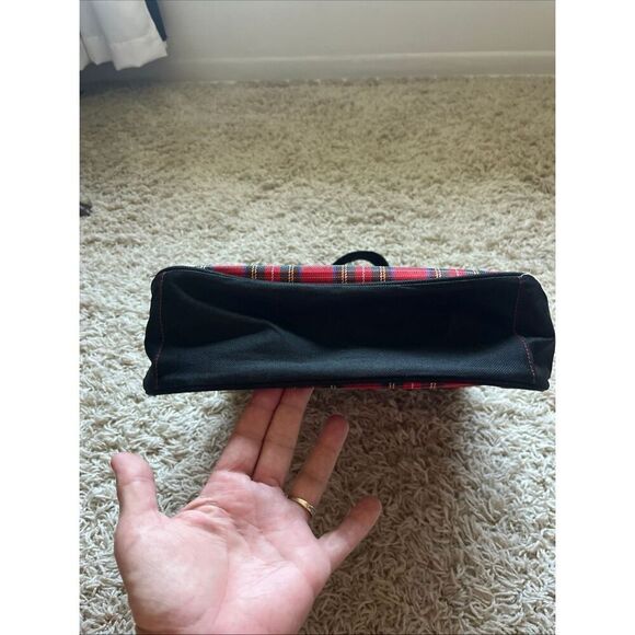 Disney's Winnie The Pooh Tote Bag Red Black Plaid - Picture 5 of 11